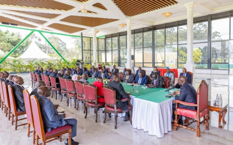 President William Ruto on Wednesday held consultative meeting with Water sector stakeholders.