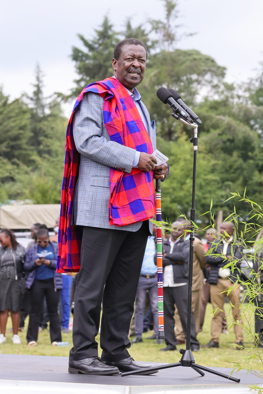 Prime Cabinet Secretary Musalia Mudavadi in Chemaner, Bomet yesterday.