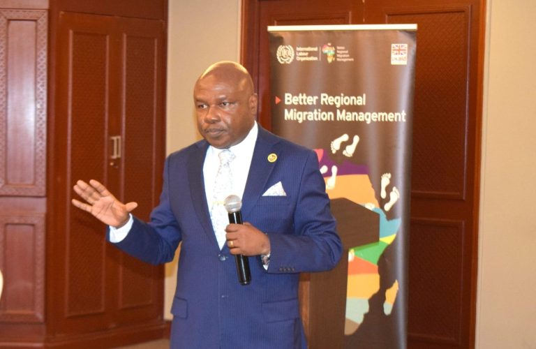 Principal Secretary for Labour and Skills Development, Mr. Shadrack Mwadime