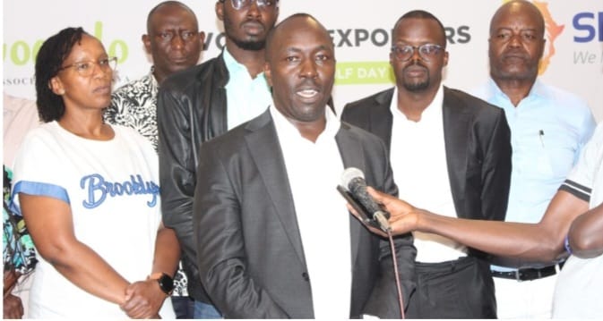 Avocado Exporters Association of Kenya officials briefing journalists after their Annual General Meeting.