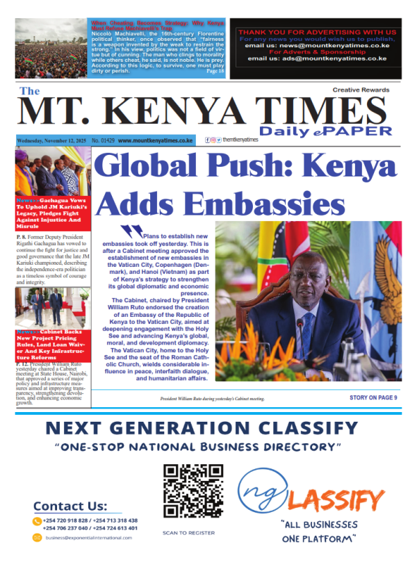 Mt Kenya Times ePAPER November 12 2025 The Mount Kenya Times