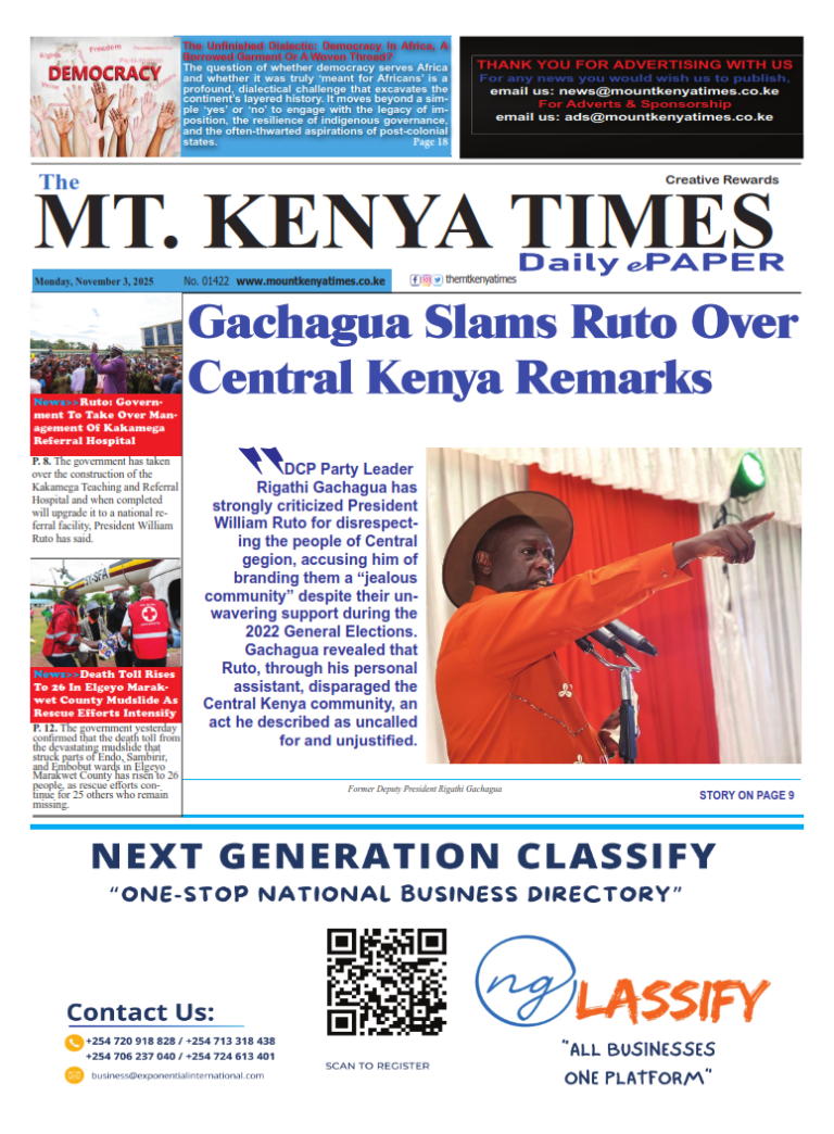 November 3, 2025 Mt Kenya Times ePAPER_001