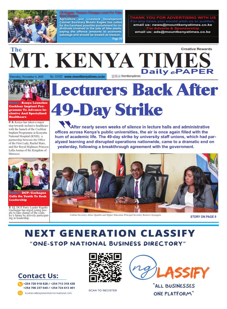 November 6, 2025 Mt Kenya Times ePAPER_001