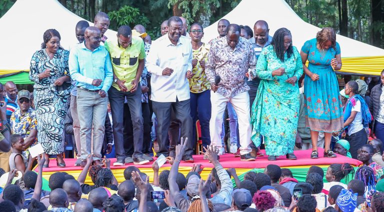 Prime Cabinet Secretary Musalia Mudavadi leads UDA final campaigns in Malava.