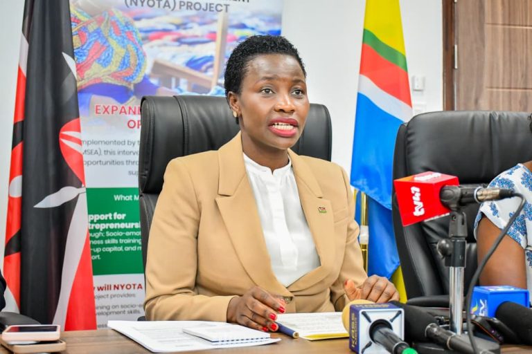 Principal Secretary for the State Department for Micro, Small and Medium Enterprises Development, Susan Mang’eni during a past event