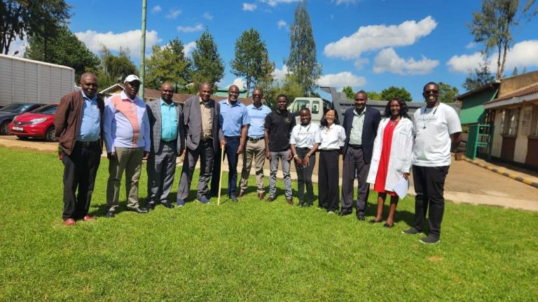 Stakeholders at Gacharage Tea Factory.