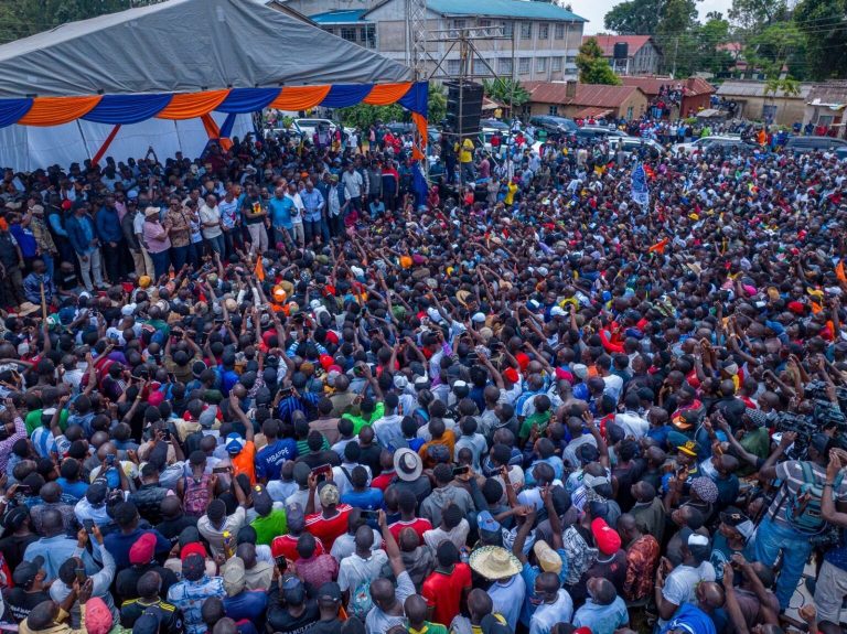 The Kakamega rally at Amalemba grounds