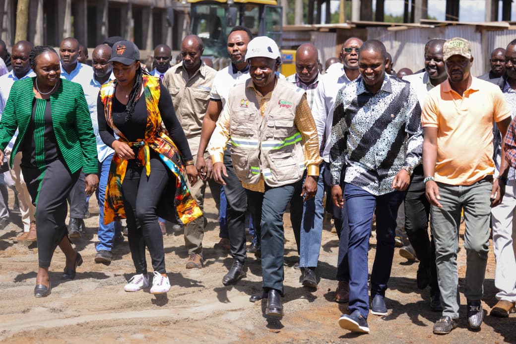 Deputy President Kithure Kindiki and other leaders in Kitale.