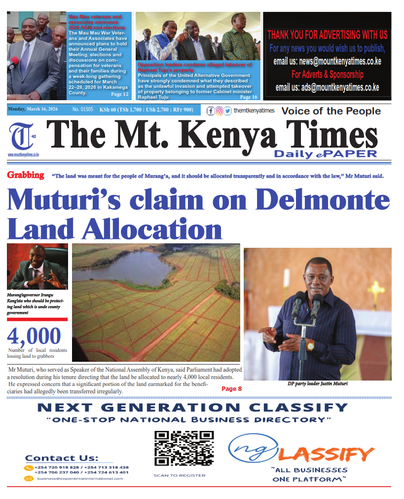 March 16, 2026 The Mt Kenya Times ePAPER_001