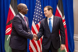 President William Ruto with US Secretary of State Marco Rubio.