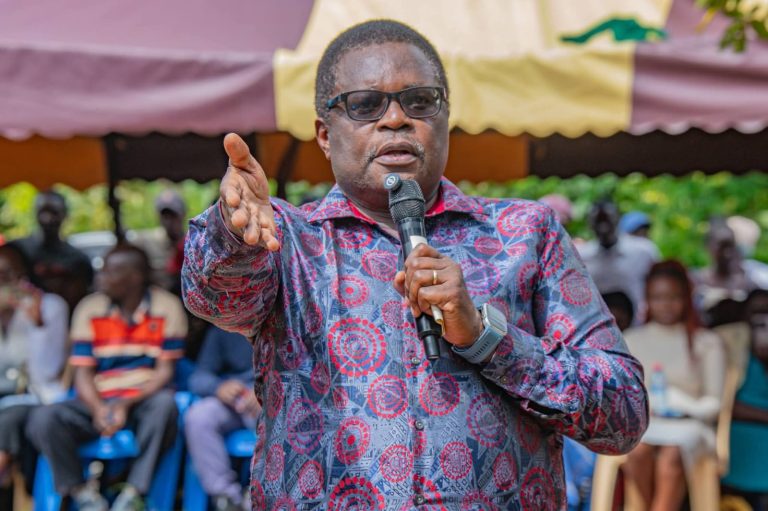 Bungoma Governor Kenneth Lusaka addressing his residents in the past.