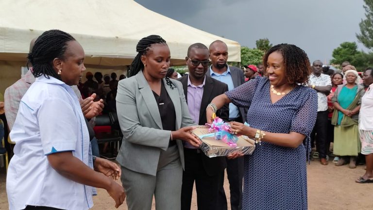 Governor Susan Kihika launching bursary distribution drive.