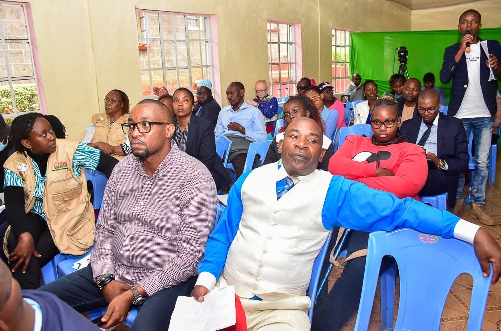 Nick Mararo (centre) at ACK Guest House Hall with other stakeholders yesterday.