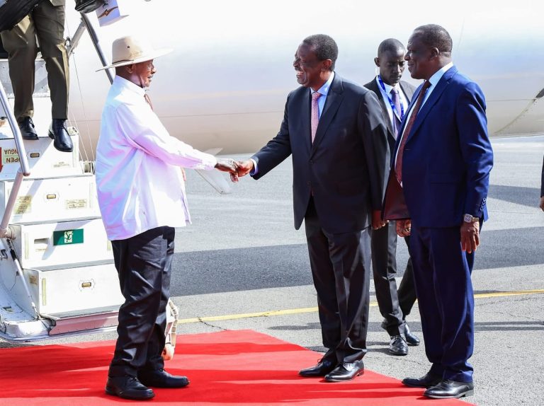 PCS welcoming Uganda president Yoweri Museveni who attended the forum.