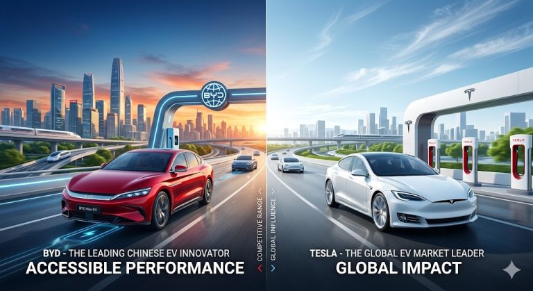 BYD electric vehicles vs Tesla’s electric vehicles