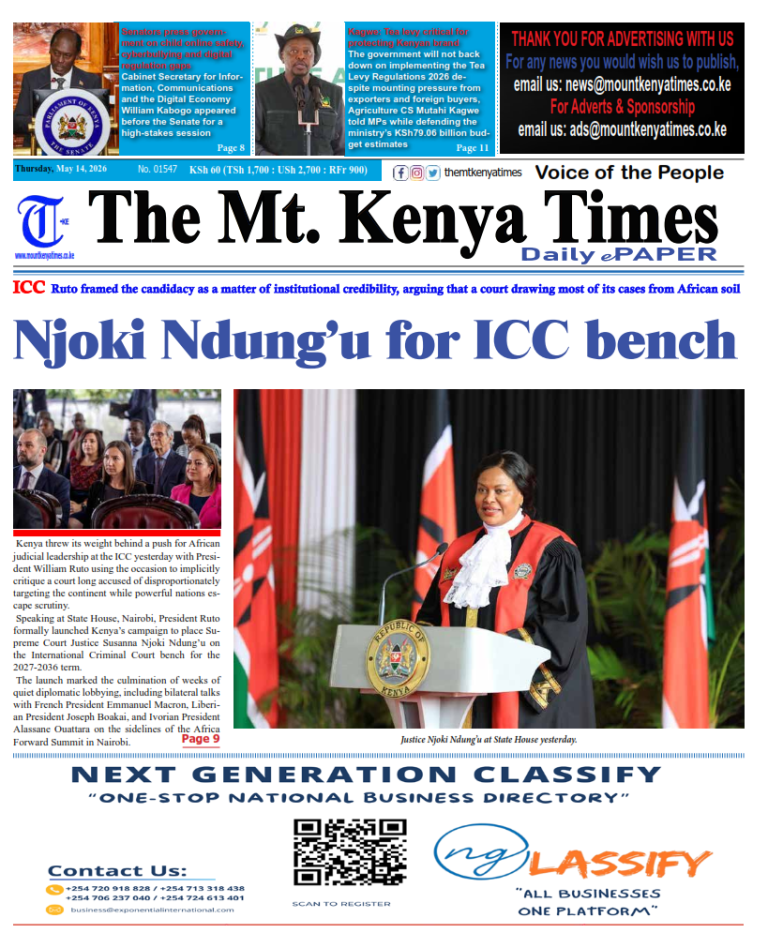 May 14, 2026 The Mt Kenya Times ePAPER_001