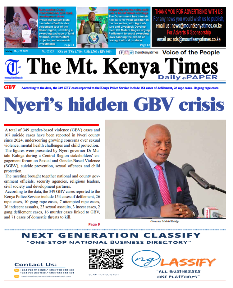 May 22, 2026 The Mt Kenya Times ePAPER_001