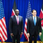 President William Ruto with U.S. Secretary of State Marco Rubio after a past press address.