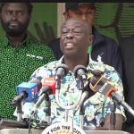 Rigathi Gachagua during the media briefing yesterday.