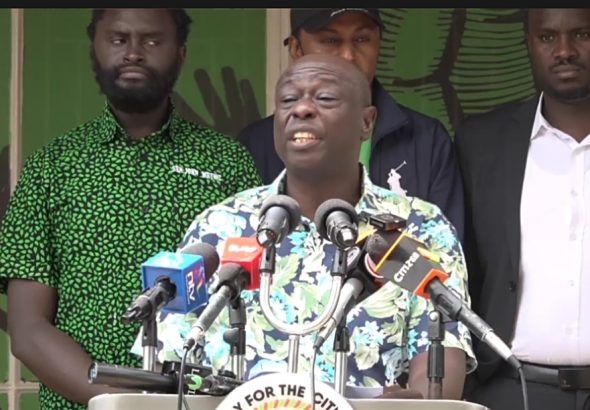 Rigathi Gachagua during the media briefing yesterday.