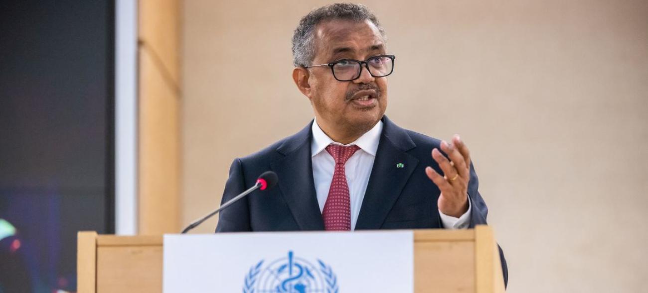 World Health Organization Director-General Tedros Adhanom Ghebreyesus