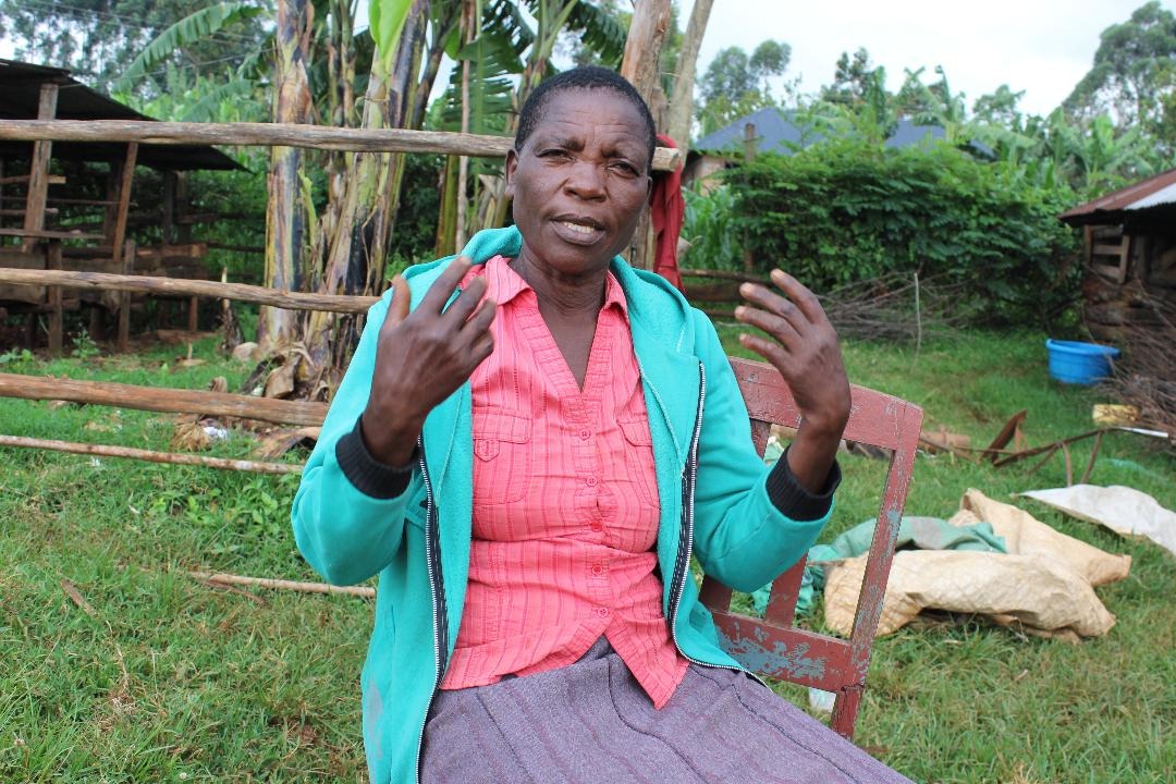 Beatrice Moraa chairperson of Kanyimbo Community Unity, a women’s savings group