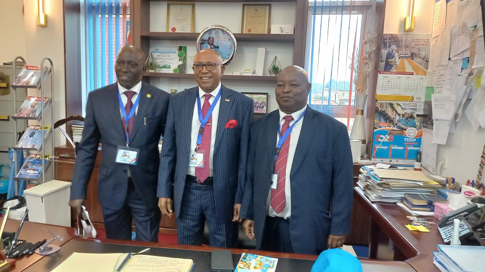CEO Ollin sacco, John Gathige, CIC Insurance Chair Dr Nelson Kuria and Ollin chairman Cyrus Kabute.