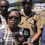 Chief Magistrate Mildred Obura, County Police Commander Ronald Kirui, NEMA Director Samuel Tonui