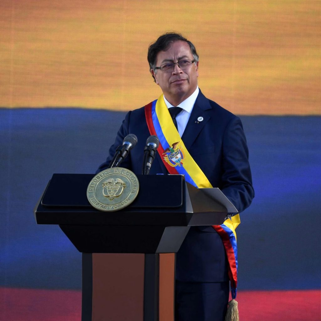 Colombian President Gustavo Petro