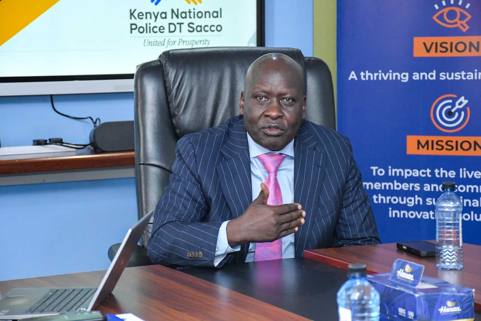David Mategwa, National Chairman the Kenya National Police DT SACCO