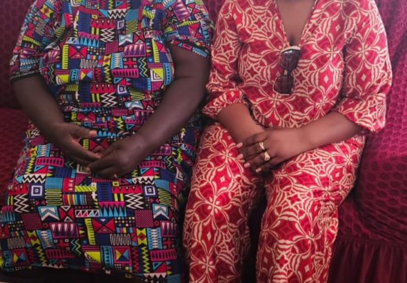 Dr Agnes Kagure with her mother in a past photo.