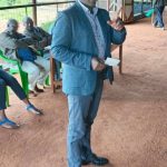 Eng. Wangai Ndirangu addressing Mihuti Farmers Cooperative Society members in Mukurwe-ini last week.