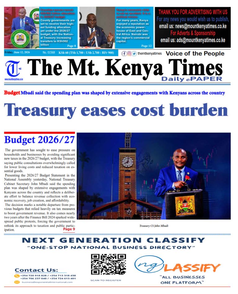 June 12, 2026 The Mt Kenya Times ePAPER_001