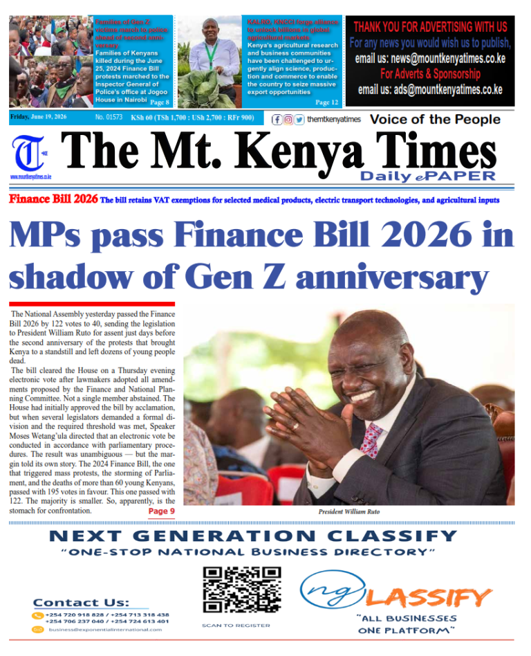 June 19, 2026 The Mt Kenya Times ePAPER_001
