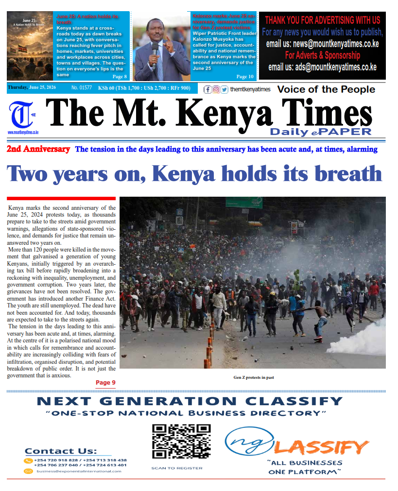 June 25, 2026 The Mt Kenya Times ePAPER_001