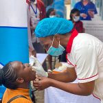 MKU Oral Health students and lecturers during a free oral health clinic.