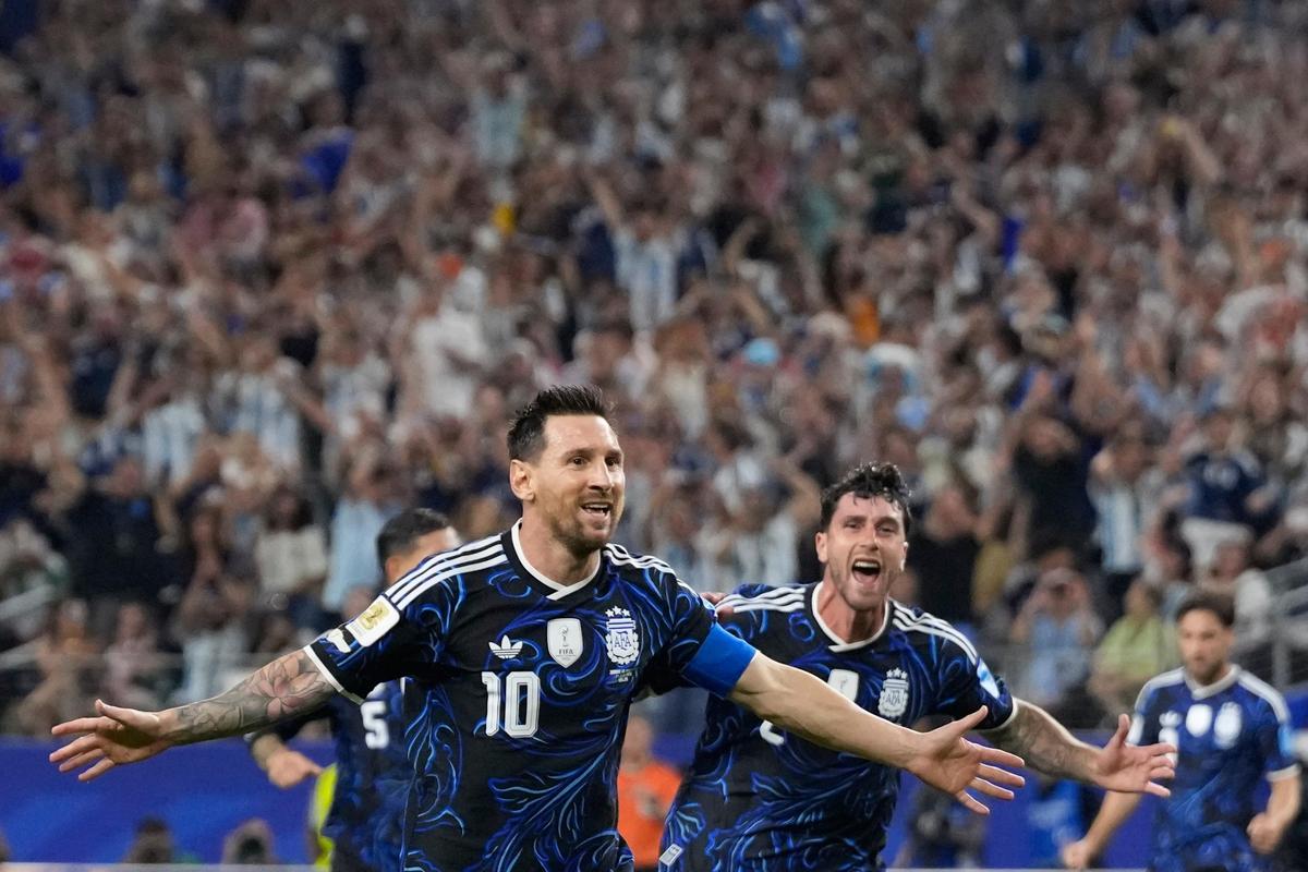 Messi makes history as Argentina top Group J with 3-1 win over Jordan