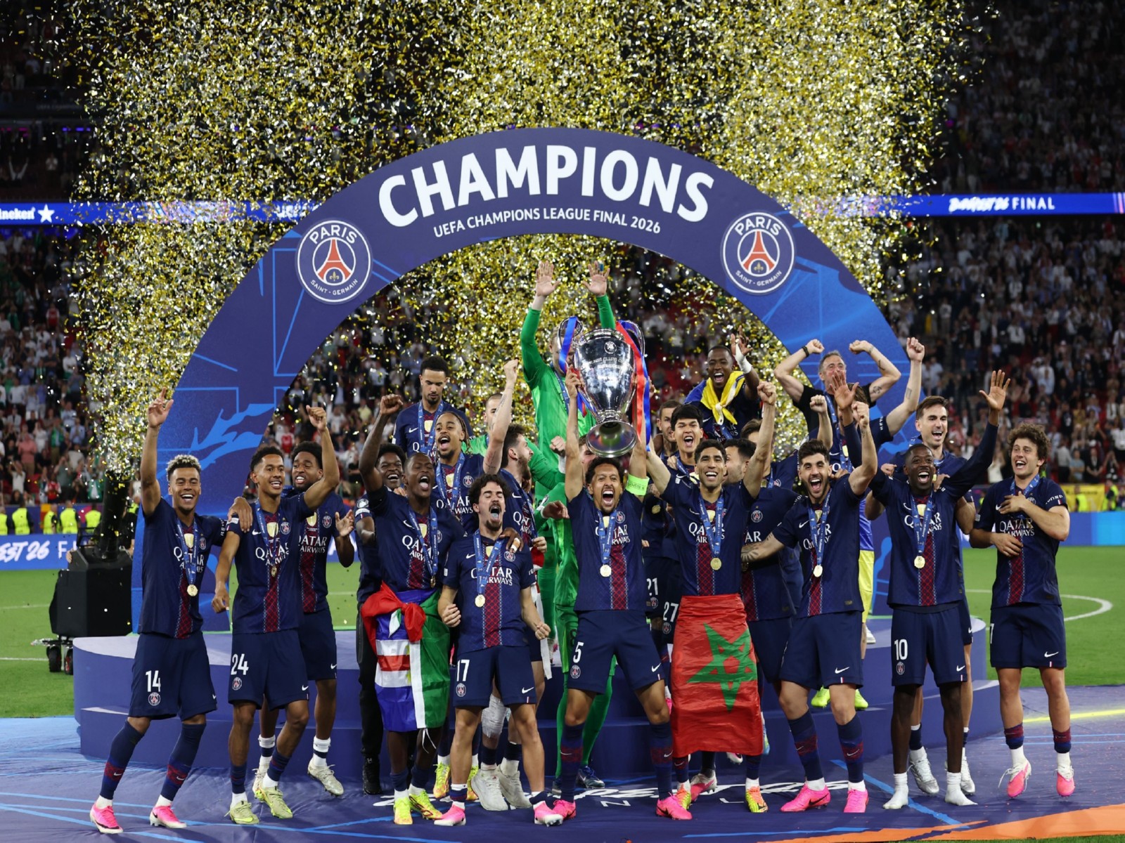 Paris Saint-Germain’s second successive Champions League title