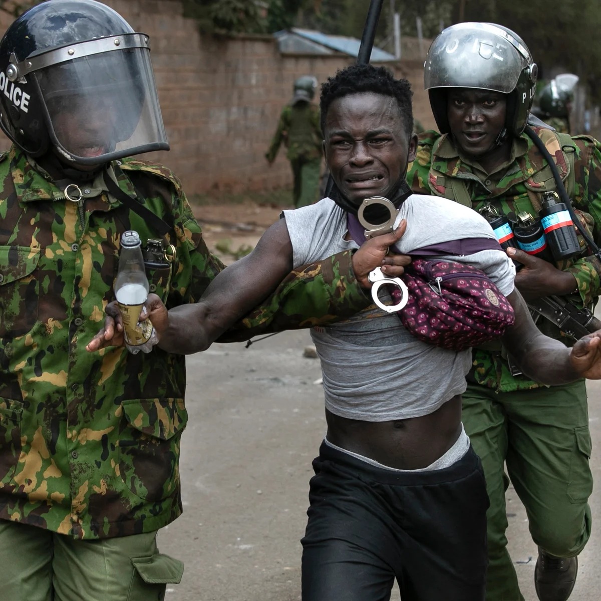 Police brutality following June 25 protests.