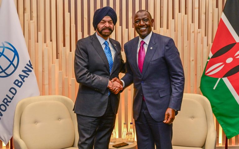 President William Ruto with World Bank President Ajay Banga
