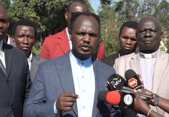 Religious leaders in Kisii County addressing the press have urged leaders to use public forums to discuss development priorities