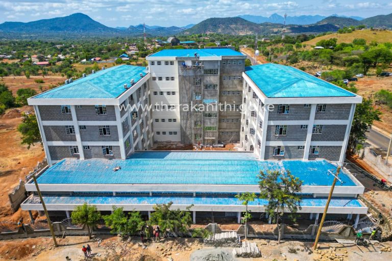 The near completion Tharaka Nithi County executive offices building at Kathwana
