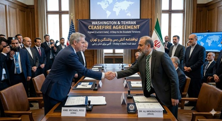 Washington and Tehran agree ceasefire to de-escalate tensions
