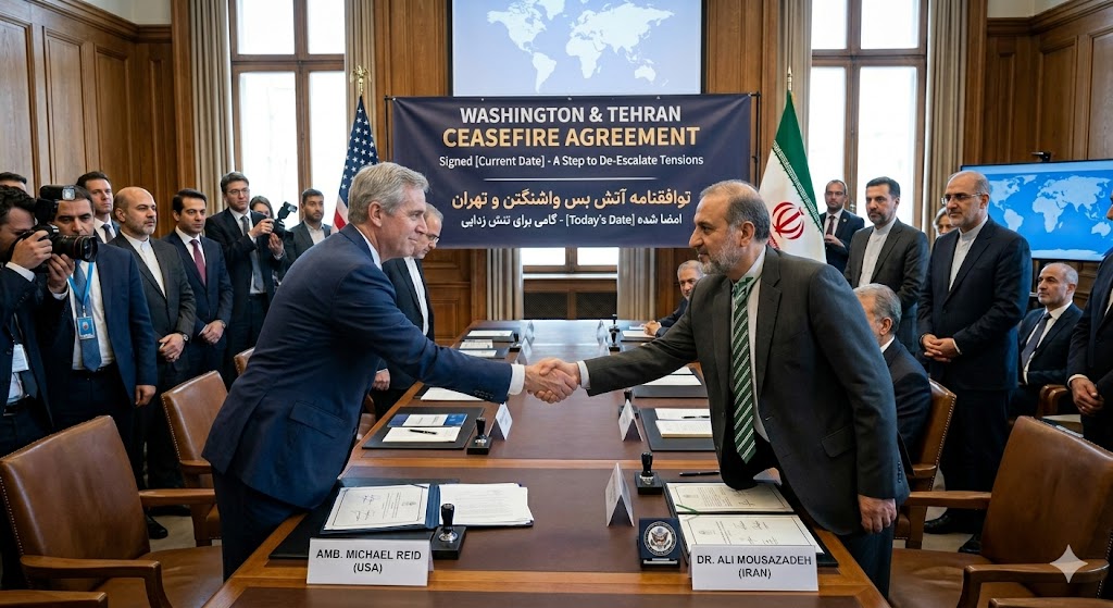 Washington and Tehran agree ceasefire to de-escalate tensions