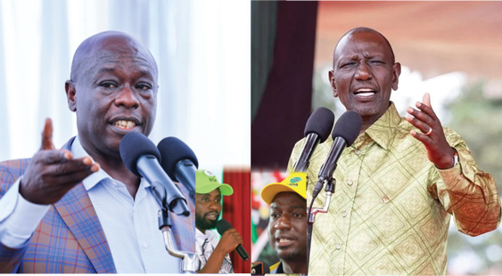 President William Ruto and his former Deputy, Rigathi Gachagua