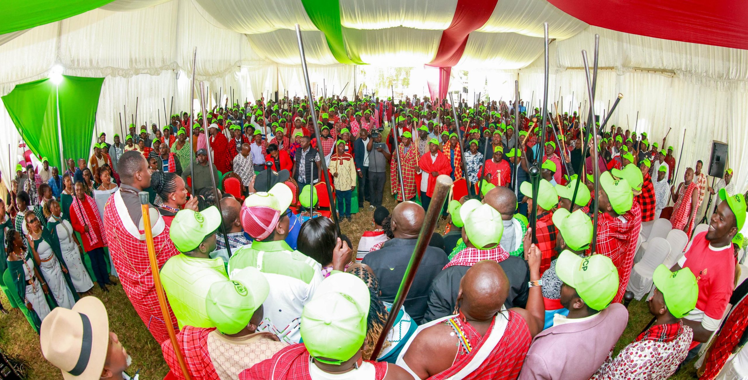 Democracy for the Citizens Party leader Rigathi Gachagua with delegation from Narok and Kajiado counties..