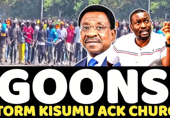 Goons Stormed a Church in Kisumu attack Linda Mwananichi leaders led James Orengo and Edwin Sifuna