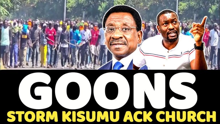Goons Stormed a Church in Kisumu attack Linda Mwananichi leaders led James Orengo and Edwin Sifuna