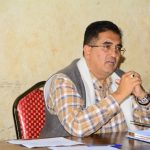 Imenti North MP Rahim Dawood Listens to Residents at Kinoru during a public participation forum.