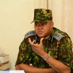 Imenti North Subcounty Police Commander Ambrose Kyalo adresses the Press.